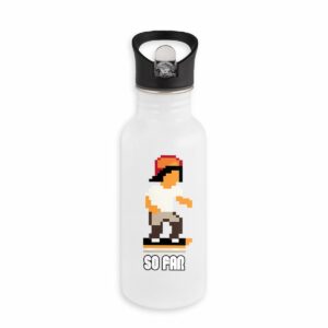 Bouteille en inox avec paille Pixel
