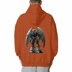 Sweat à capuche Mecha Guardian Orange